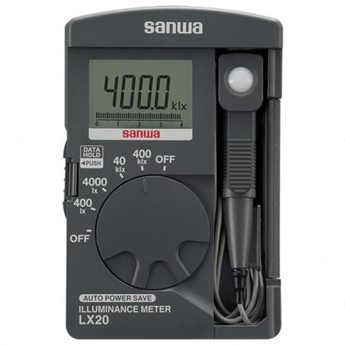 sanwa三和LX20袖珍环境数字照度计光度计流明表勒克司计400KLX
