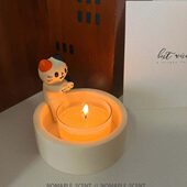 猫猫烤火烛台 香薰蜡烛可爱礼盒送朋友送闺蜜桌面摆件生日礼礼物