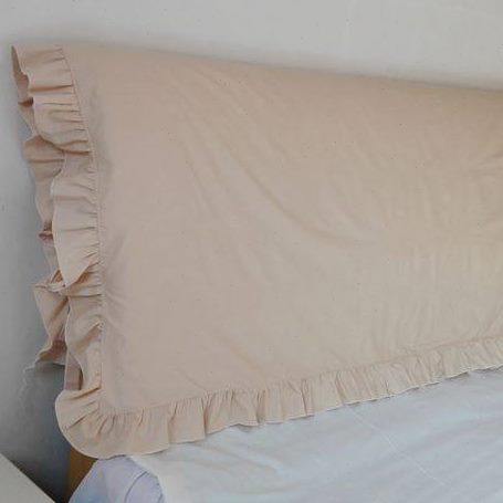 韩式新款床头罩套浅驼色简约全棉现代田园1.8软包防尘罩定制包邮