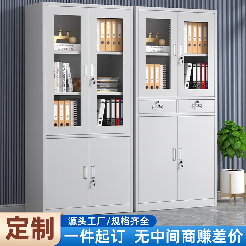 定制钢制文件柜铁皮柜办公室资料柜财务凭证收纳柜加厚档案柜厂家