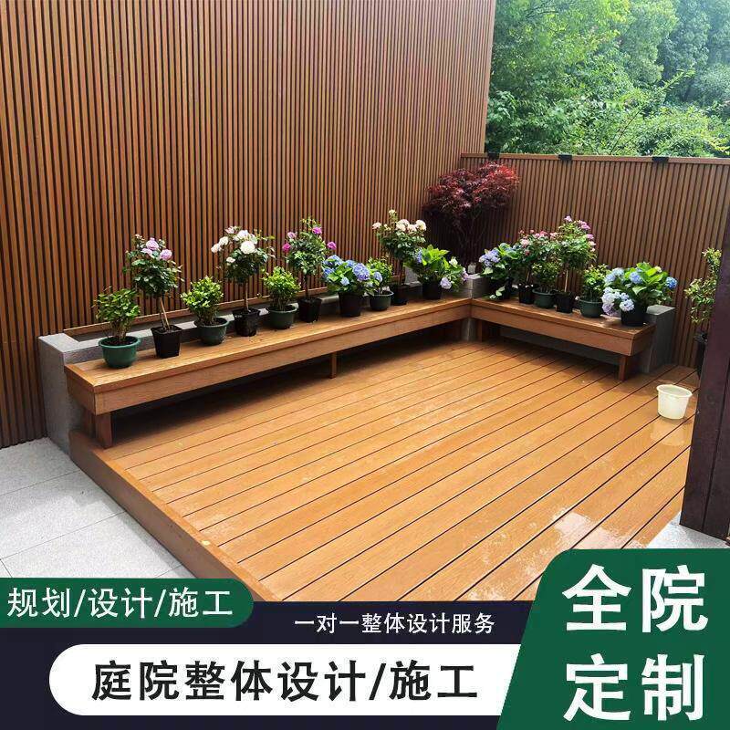 苏州塑木地板户外二代共挤木塑地板室外防腐木地板阳台庭院花园板