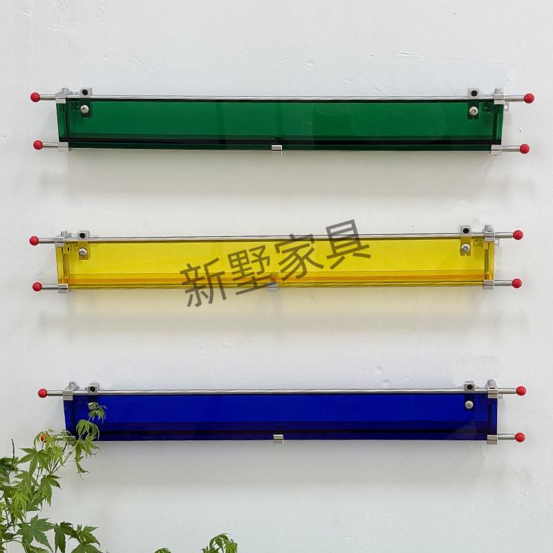 设计师创意光轴杂志架家用客厅背景墙壁挂书报架装饰展示架海报架
