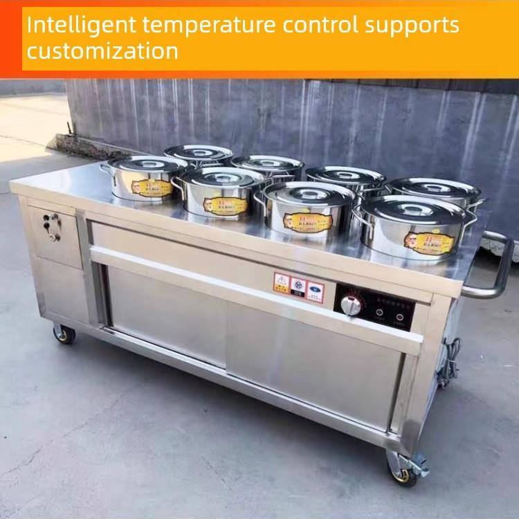 保温粥桶商用立式加热表快餐保温车不锈钢加热保温表汤池粥桶汤桶