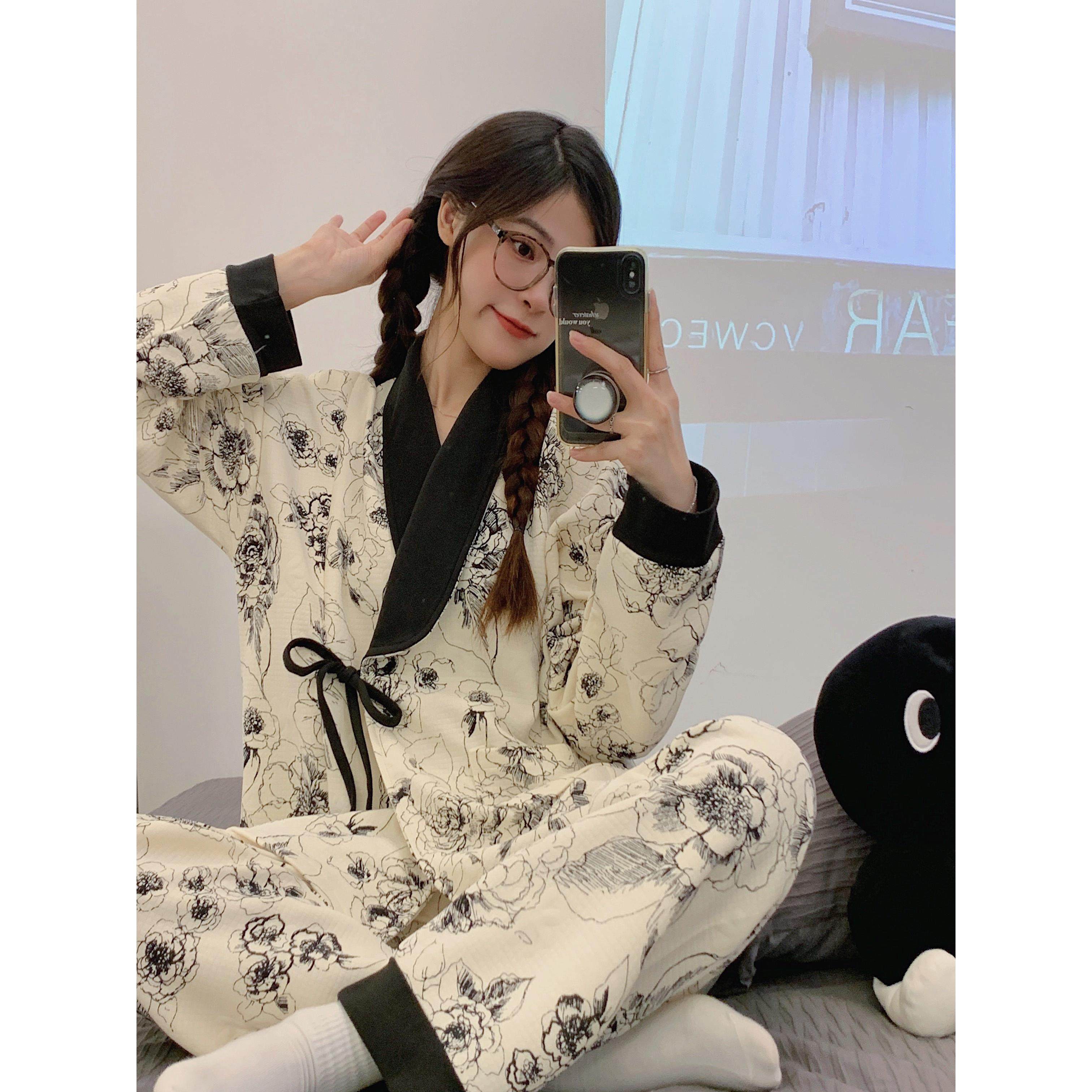 月子服春秋产后大码哺乳孕妇睡衣产妇空气棉冬季加厚待产喂奶套装,孕妇装/孕产妇用品/营养,家居服套装,淘宝优惠券,粉丝福利购,淘宝优惠卷