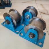 45号钢重型H型双边轨道滑轮承重轮槽钢工字钢方钢滑轮槽轮滚轮