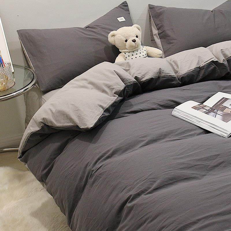 全棉加厚水洗棉被套单件双人200x230纯棉学生宿舍单人被罩150x200