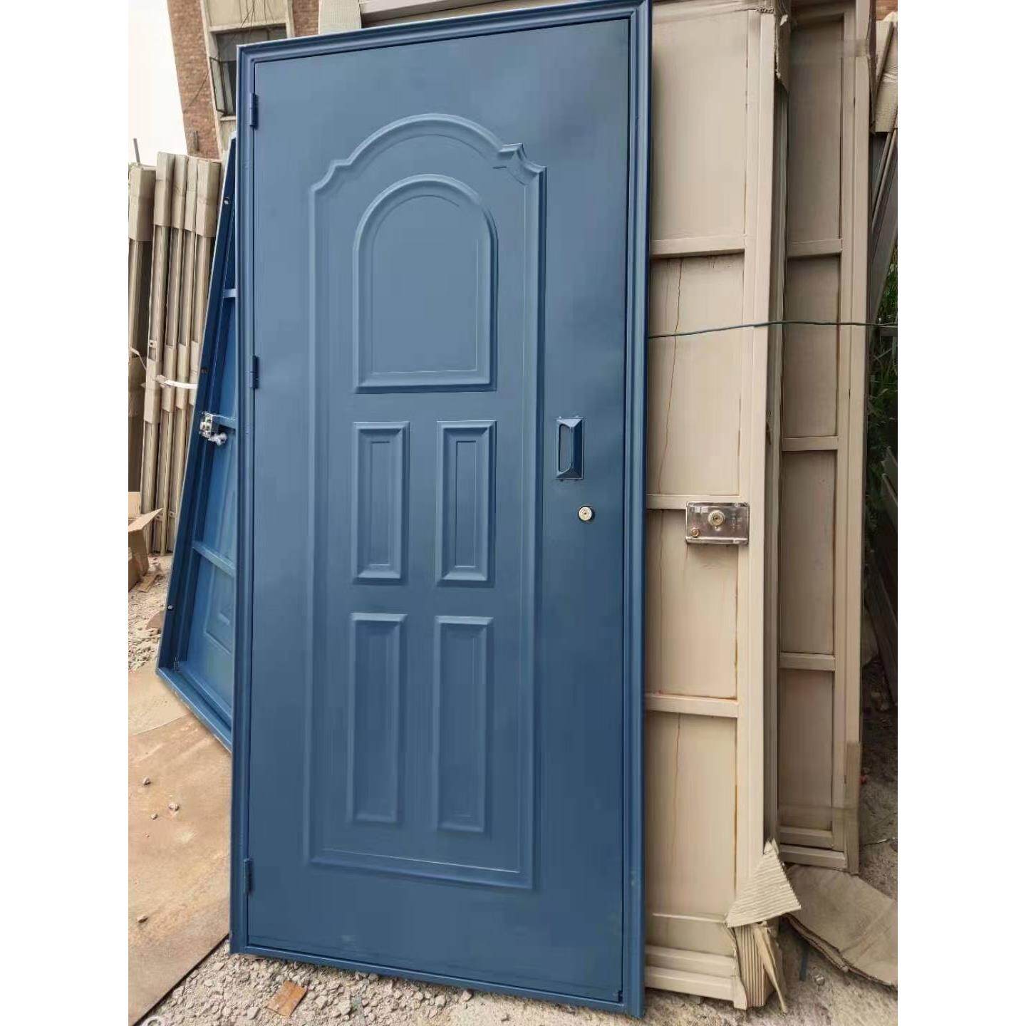 定制单板工程双门储藏间铁门单门入户门铁皮防盗门钢质家用进户