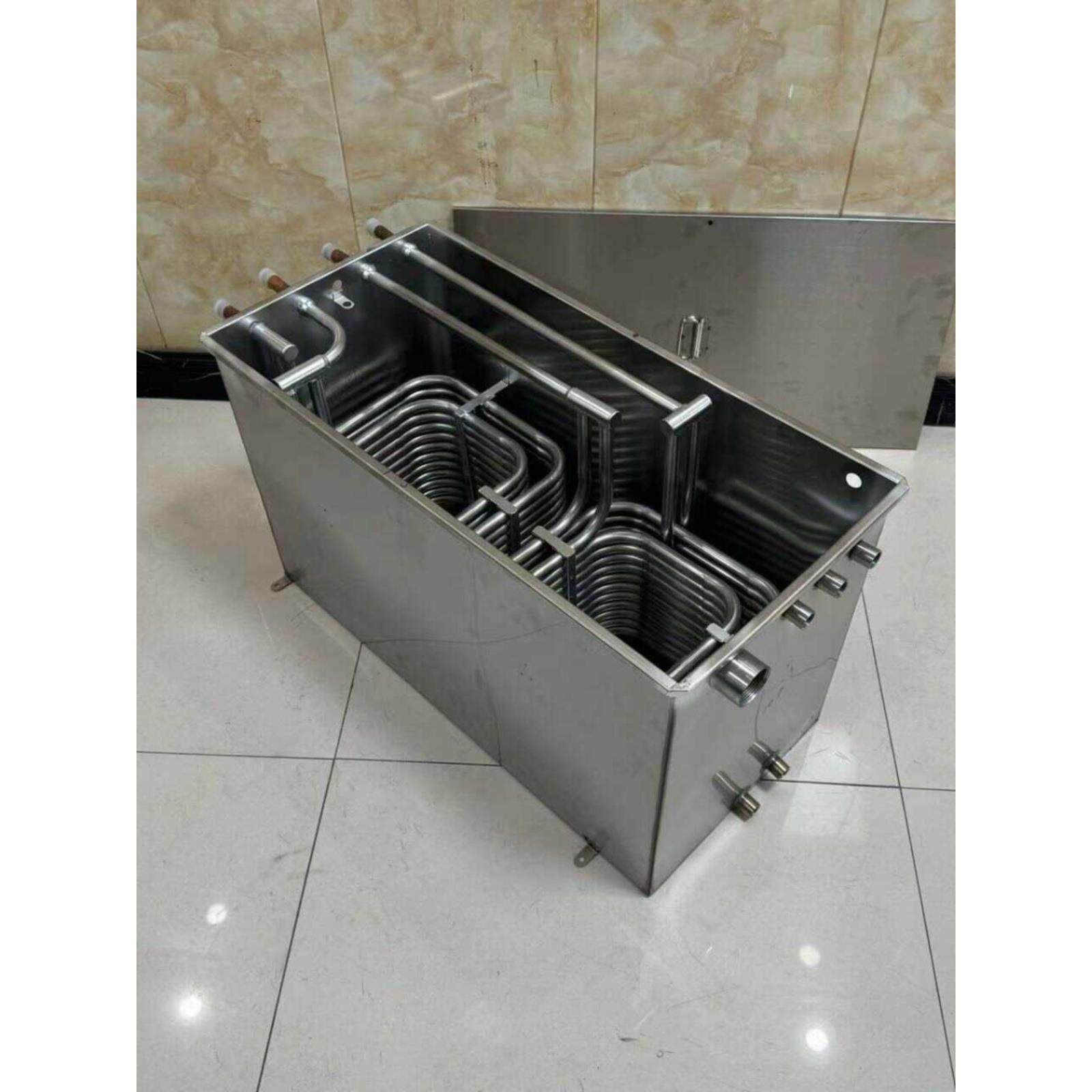 工业冷水机专用304不锈钢水箱配套不锈钢盘管蒸发器3P5P10P15P20P