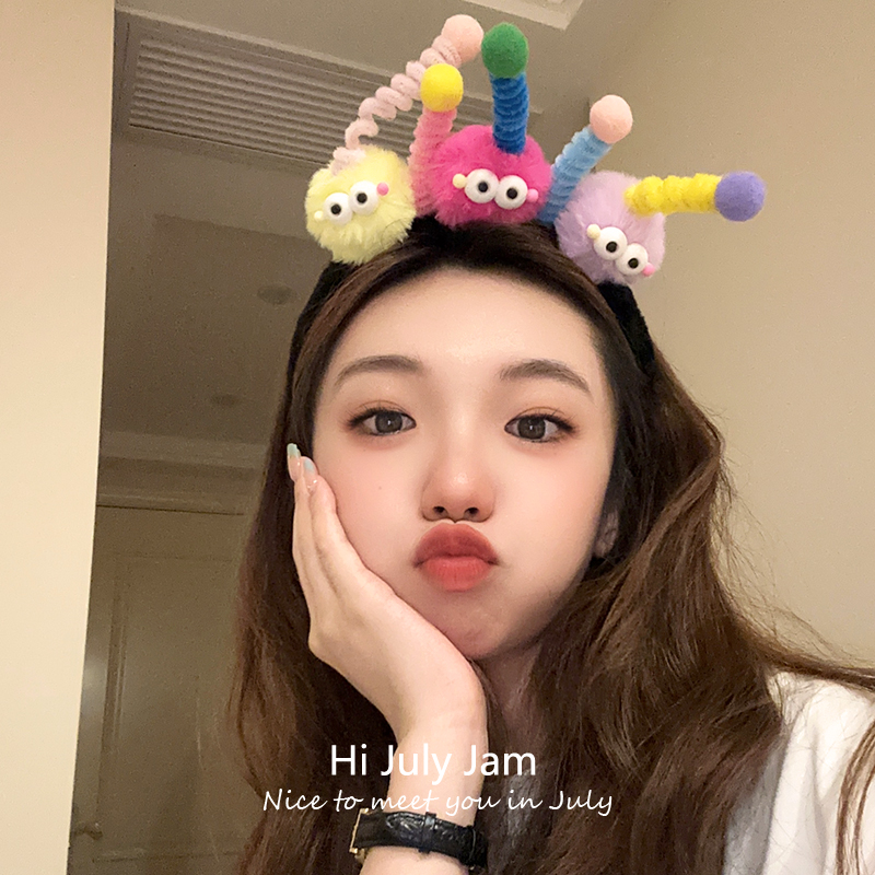 可爱扭扭棒小怪兽发箍女春夏