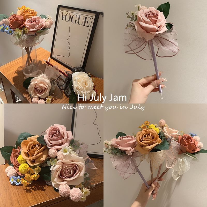 三八妇女节礼物玫瑰花笔