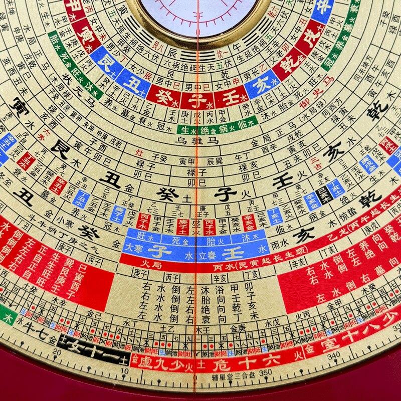 辅星堂正品9寸三合罗盘专业杨公水口立向纯铜电木高精度实用罗经