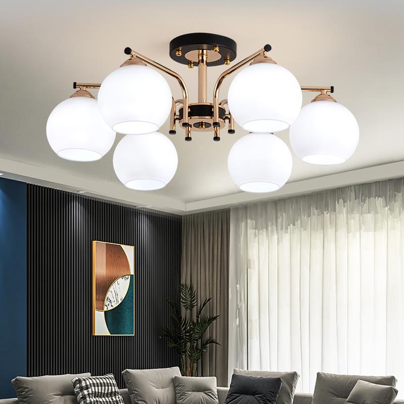 餐厅吊灯新款现代简约灯饰网红轻奢北欧极简灯具家用客厅卧室主灯