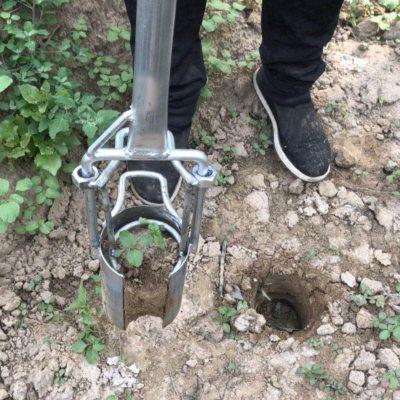 移苗器农用玉米移栽器地膜打孔器打洞器打穴器取土工具移植载苗器