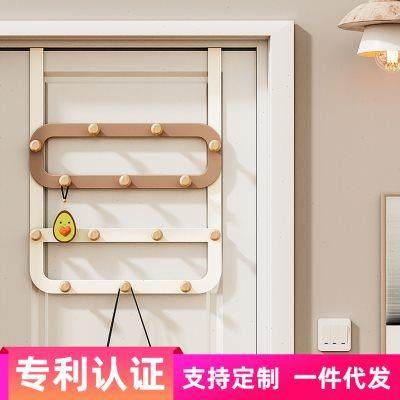 门后挂钩挂衣架门上加长收纳卧室墙上壁挂免打孔挂架门背上挂衣钩