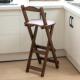 简易折叠凳高凳靠背高脚凳子小板凳可携式 户外马扎实木家用折叠椅