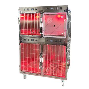 宠物住院寄养猫狗笼不锈钢动物医院恒温氧仓笼大型繁殖寄养打针笼