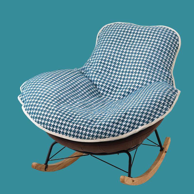 网红龙虾摇椅单人沙发垫单个椅子替换套罩盖布摇椅懒人躺椅垫坐垫