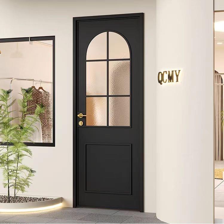 法式复古玻璃门卫生间门厕所门厨房门包厢门拱形店铺门老铁艺定制