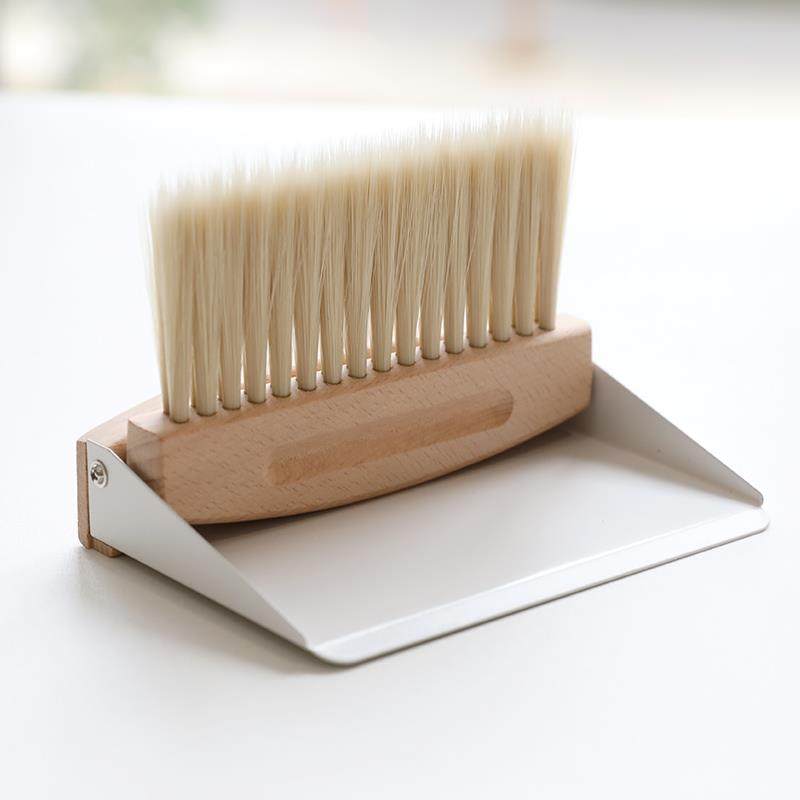 艺之初迷你桌面小扫把簸箕清洁套装榉木扫帚组合刷子垃圾铲儿童