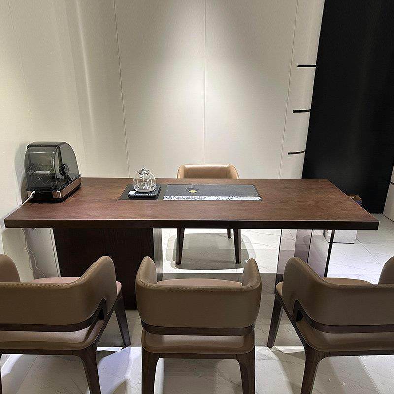 新中式北美黑胡桃木茶桌椅组合现代简约轻奢高级感实木高端泡茶台,住宅家具,家用茶台/茶桌,淘宝优惠券,粉丝福利购,淘宝优惠卷