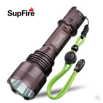 正品SupFire神火X5强光手电筒T6可充电式LED骑行家用迷你户外远射