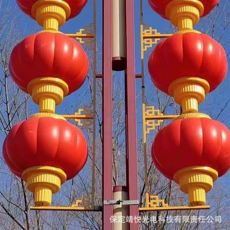 户外防水led中国结路灯装饰灯笼太阳能路灯杆挂件道路景观节日灯