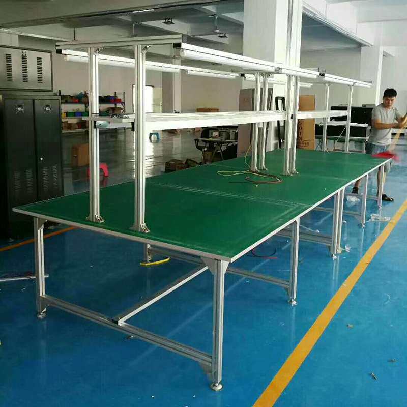 防静电工作台车间生产线手工操作台电子电器装配线流水线带灯架