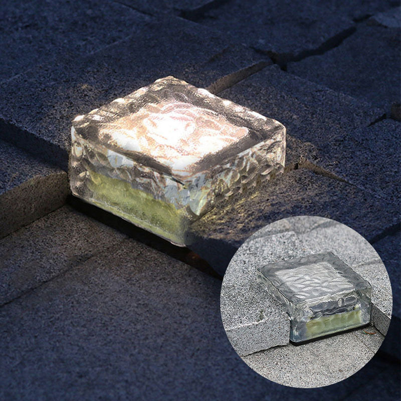 LED光控太阳能玻璃灯埋地灯长寿命高亮度方向开关RGB色彩工程品质