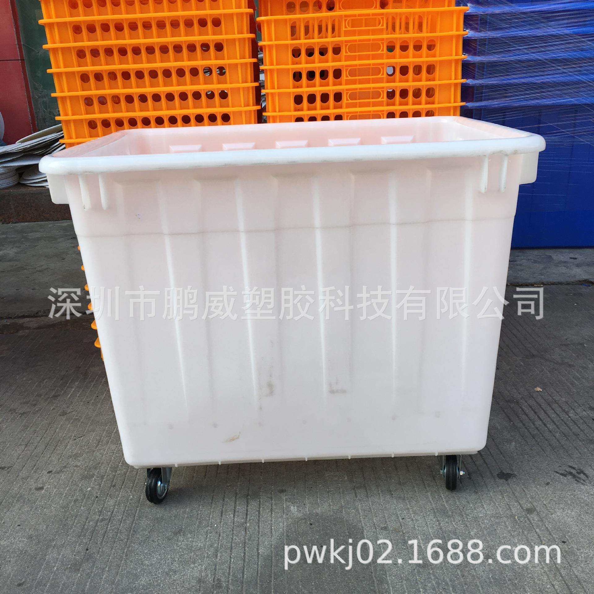 北京/朝阳纺织品移动车间箱 300L方箱带滑轮G水箱 加厚加强周转箱