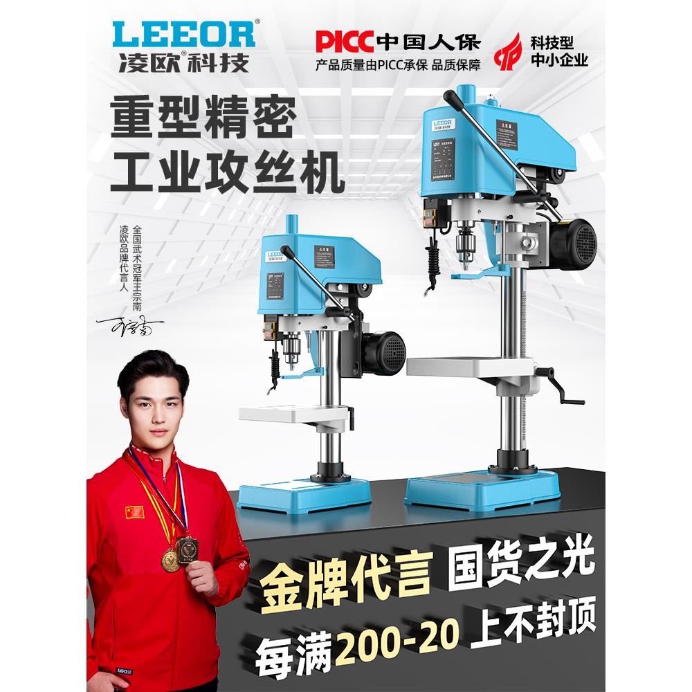 凌欧台式攻丝机小型工业级丝攻机电动攻牙机套丝螺纹SWJ-6/121624