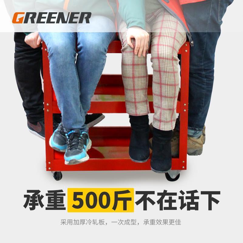 螺丝间车间移动车家用工具架储物台加厚电动车维修工具车推拉修理