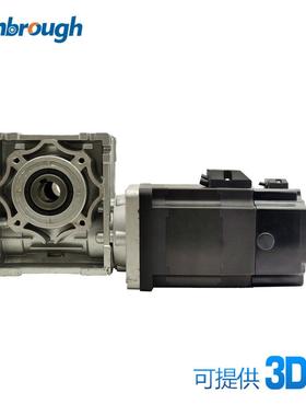 86蜗轮减速刹车无刷电机AC220V565W3000RPM减速比5-100