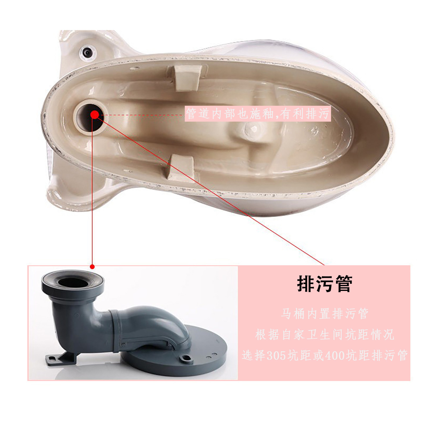 科勒马桶移位器可调排污管