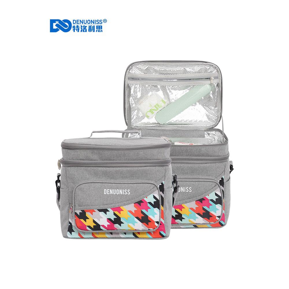 l12-5双层保温袋手提袋铝箔保冷饭盒便当包大容量户外露营野餐包