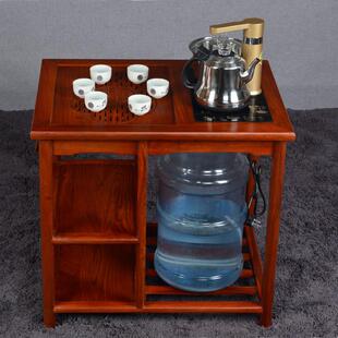 红木小茶几刺猬紫檀小茶桌茶台实木阳台茶水架移动茶车烧水架