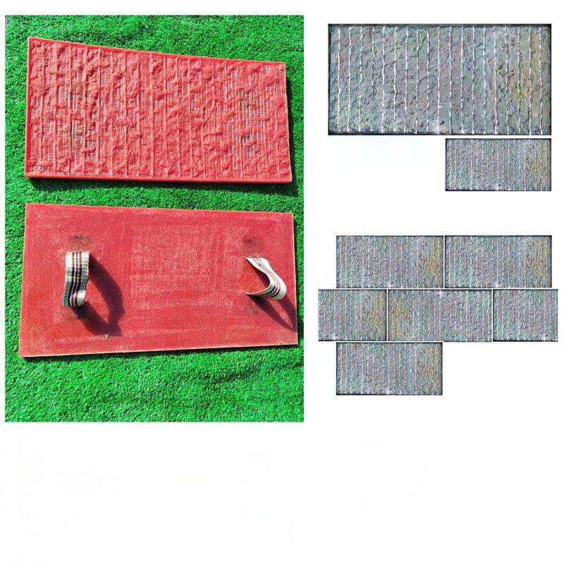 水泥彷文化墙文化砖条石庭院流水墙压花模具路面压花地板模具