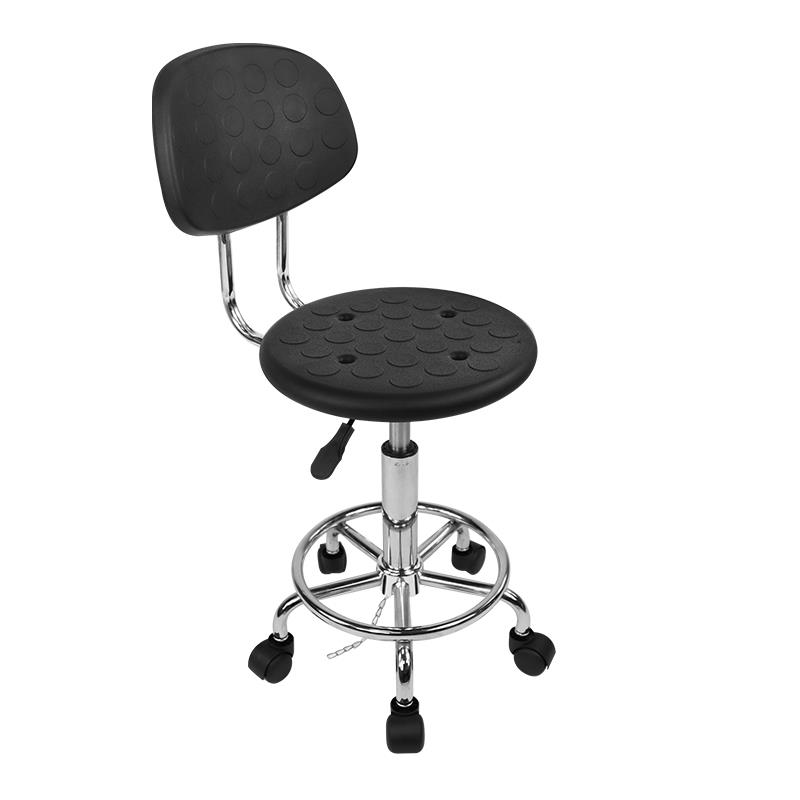 防静电椅靠背升降Pu泡沫实验室椅工厂车间流水线椅实验室凳