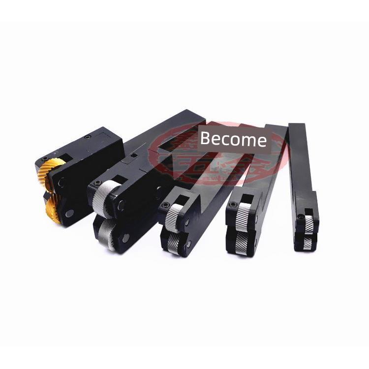 加硬数控车床压花刀架10X12X12X16X20X2025X25双轮网纹滚花刀柄