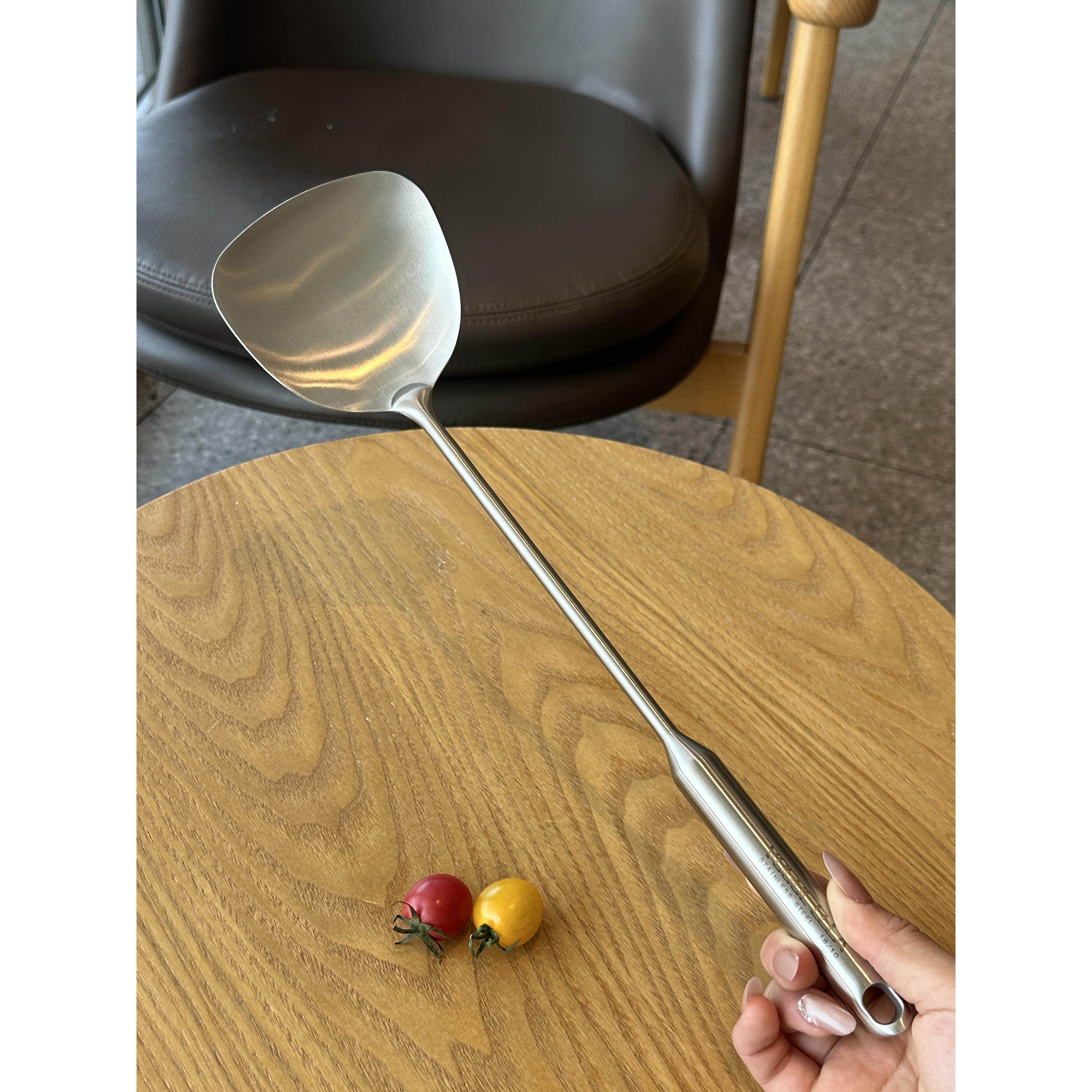 采购产品304不锈钢刮刀，家用铁锅，烹饪刮刀，煎勺，厨房用具，