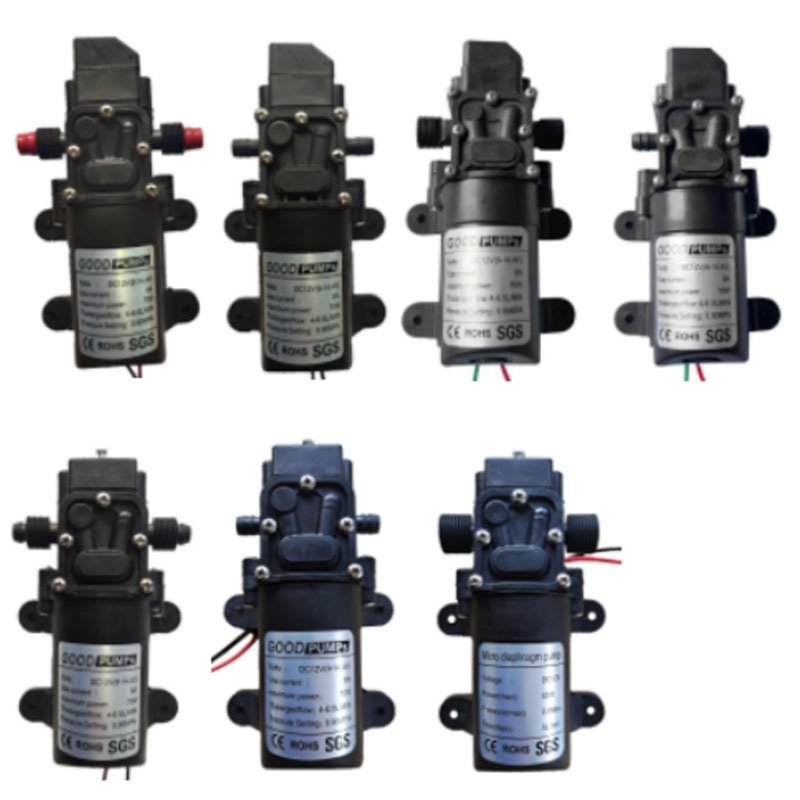 CE现货12V72W隔膜智能泵洗车器智能回流泵70W微型泵FCC压力隔膜泵