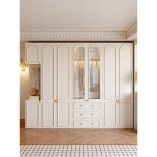 成品衣柜卧室家用现代简约奶油风一门到顶ENF欧松板大衣橱小户型