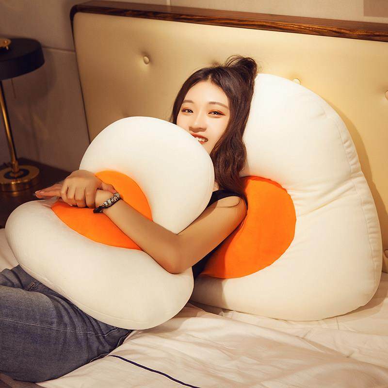 卡通煎蛋粒子荷包蛋抱枕床头靠垫靠枕办公室护腰枕榻榻米飘窗坐垫,居家布艺,靠垫/抱枕,淘宝优惠券,粉丝福利购,淘宝优惠卷