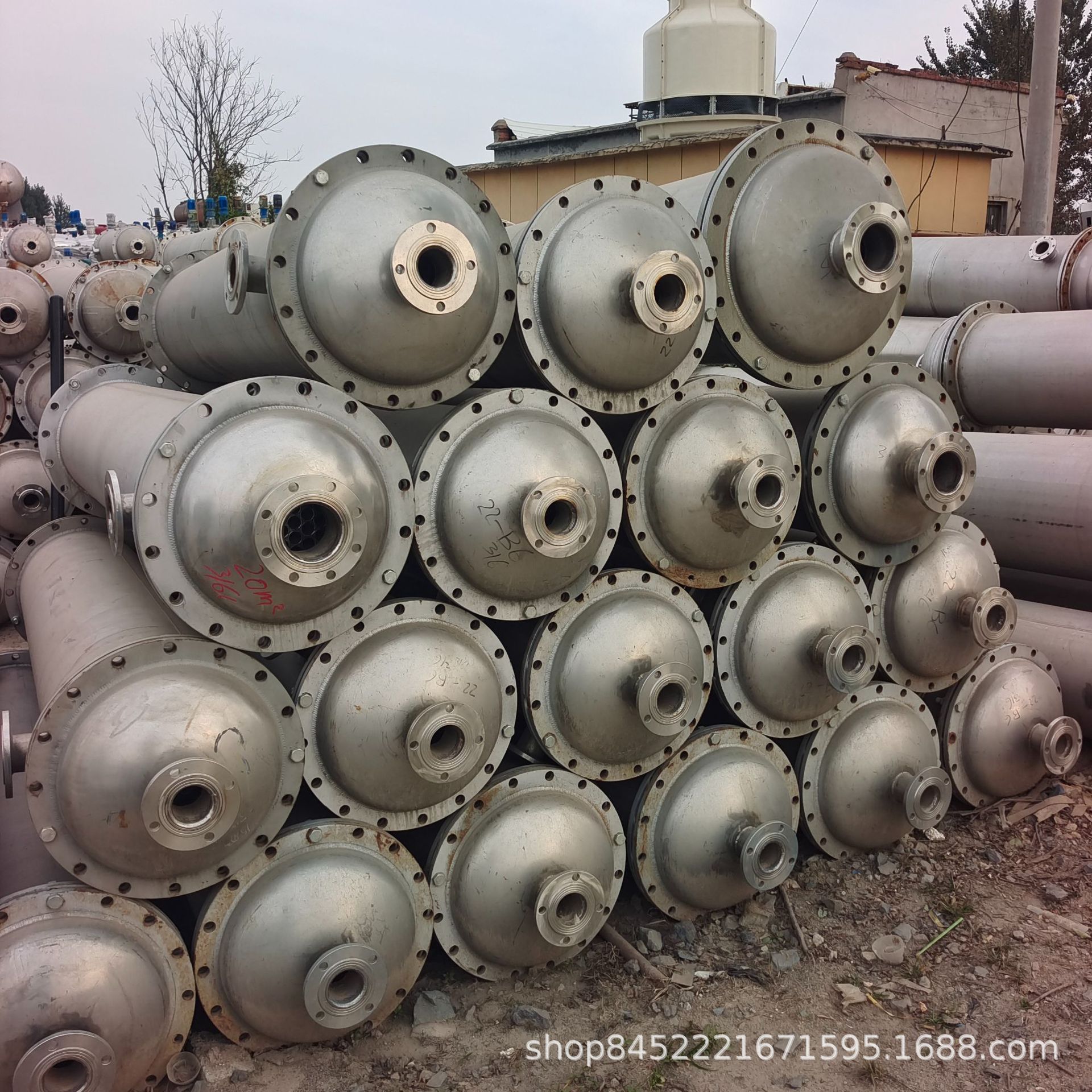 加工不锈钢泠凝器 钛材冷凝器 规格多样不锈钢列管冷凝器