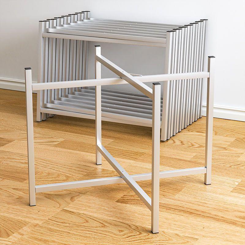 简易大圆桌架可折叠铁艺桌腿支架桌脚不锈钢桌脚架餐桌折叠桌架子