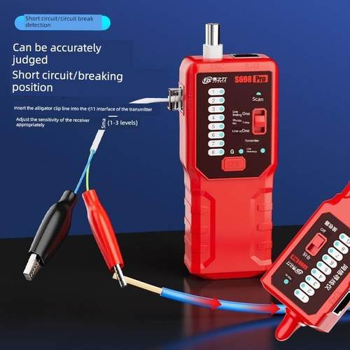 易之力S698寻线仪无噪音抗干扰网络断点检测仪带电巡线防烧测试仪