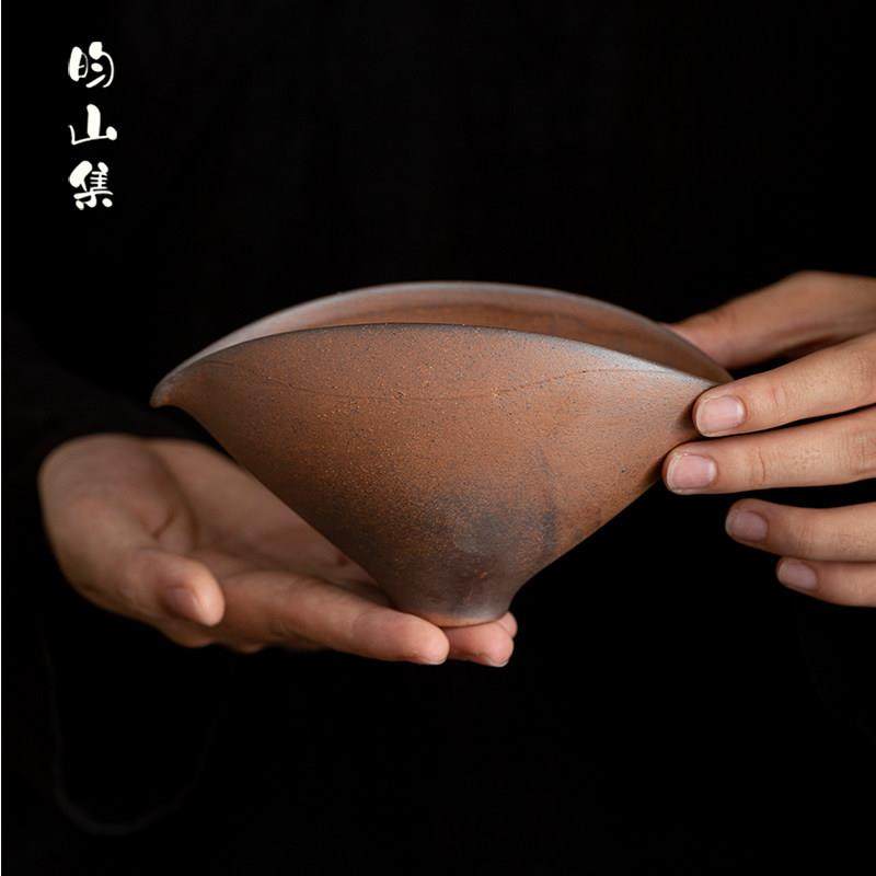 粗陶水滴公道杯老岩泥功夫茶具分茶器复古家用陶瓷创意茶海匀杯子,餐饮具,公道杯,淘宝优惠券,粉丝福利购,淘宝优惠卷