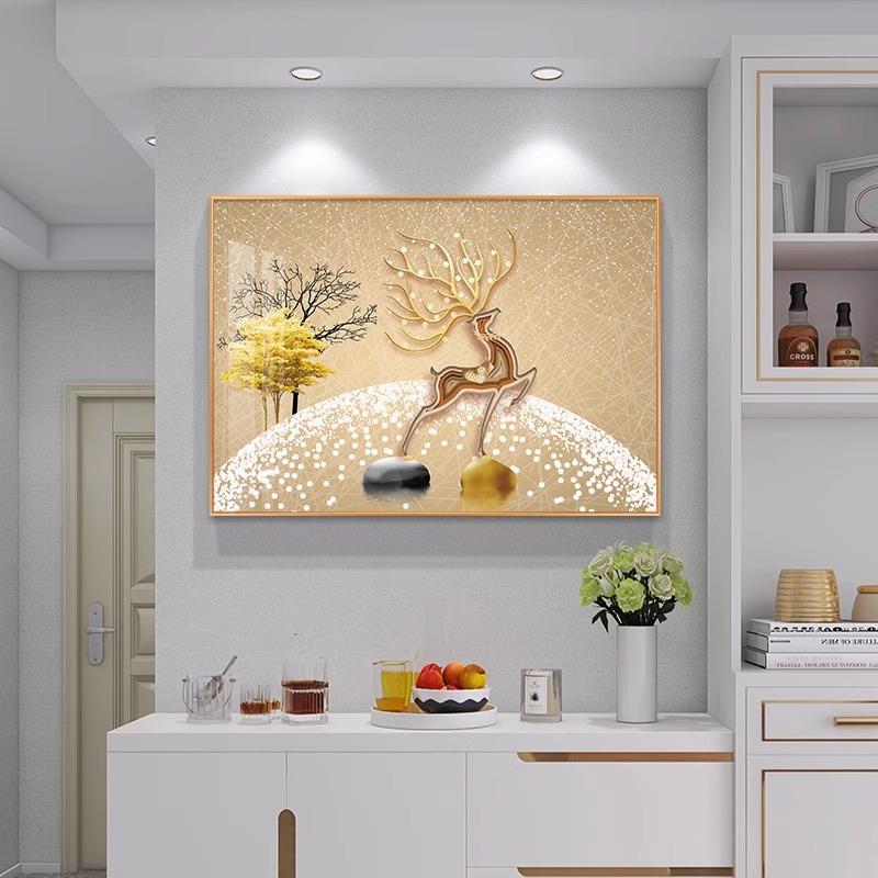 福鹿生财电表箱装饰画轻奢配电箱弱电源盒挂画免打孔空开盒遮挡画