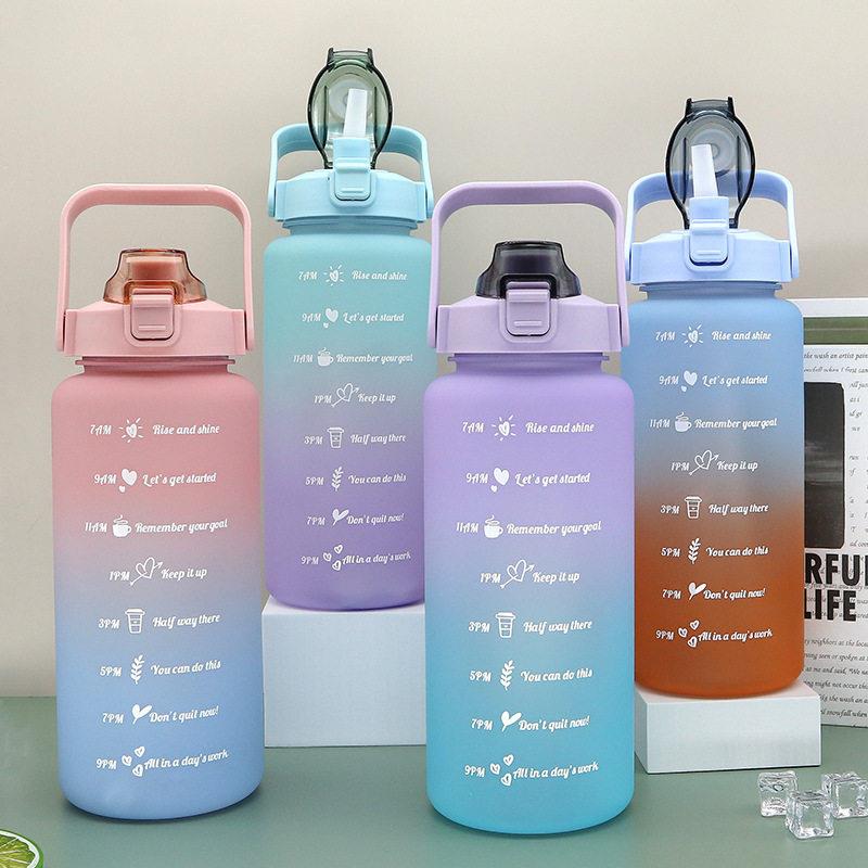 美国CamelBak/驼峰大容量渐变色水壶磨砂杯塑料吸管杯运动水杯