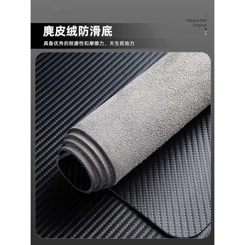 意大利碳纤维纹桌垫鼠标垫超大号电竞级办公桌垫高级感电脑桌键盘