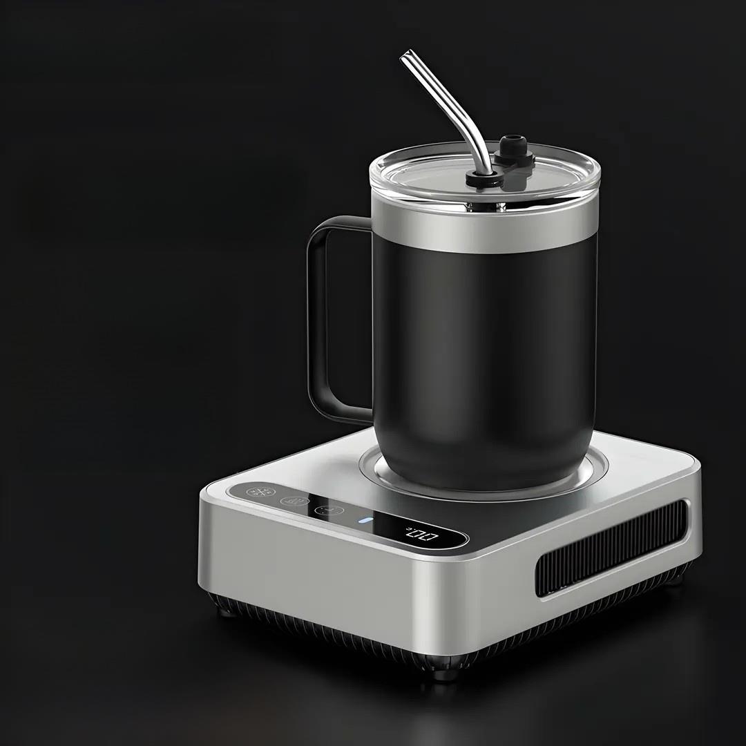 制造快速冷却杯垫加热保温恒温两用办公台式制冷机冰镇饮料神器